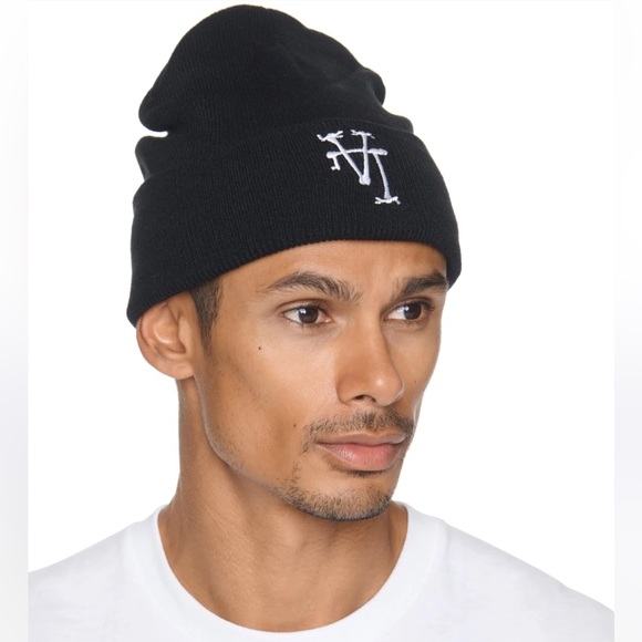 Unisex Hip and Bone - LA bone beanie grey NWT - Picture 1 of 4